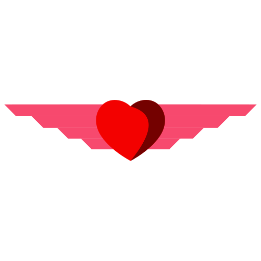 skrzydła serca Generic Flat ikona