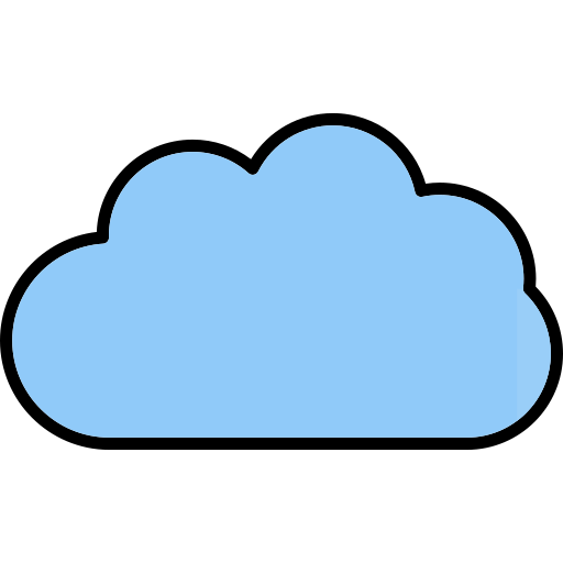 nuage Generic Outline Color Icône