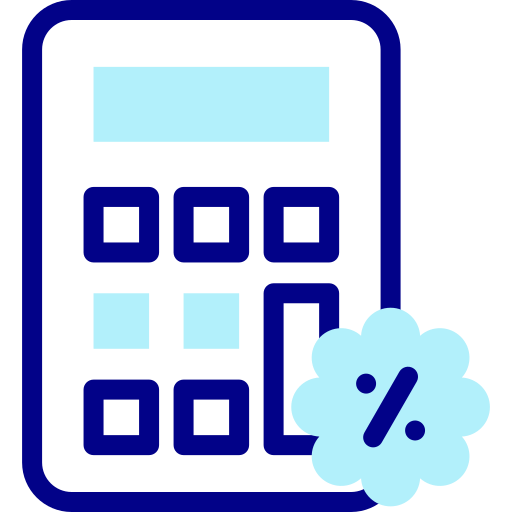 kalkulator Detailed Mixed Lineal color ikona
