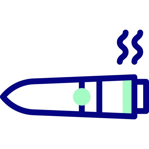 Сигара Detailed Mixed Lineal color иконка