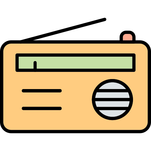 Radio Generic Outline Color icon