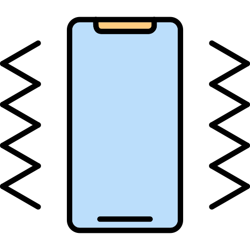 Phone vibration Generic Outline Color icon
