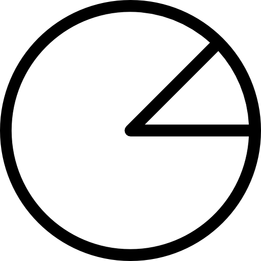 cirkeldiagram Stockio Lineal icoon