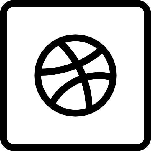 Dribbble Stockio Lineal icon