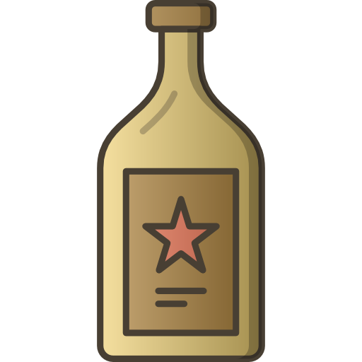 whisky Stockio Lineal Color ikona
