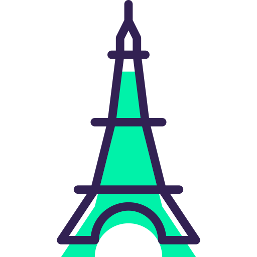 Eiffel tower Vitaliy Gorbachev Green Shadow icon