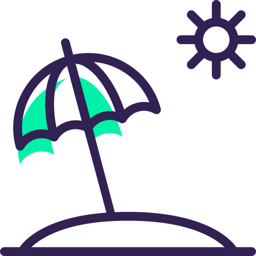 Sun umbrella Vitaliy Gorbachev Green Shadow icon