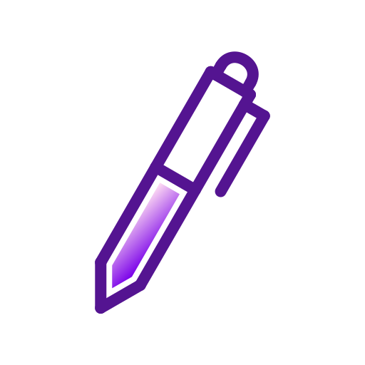 Pen Generic Outline Gradient icon