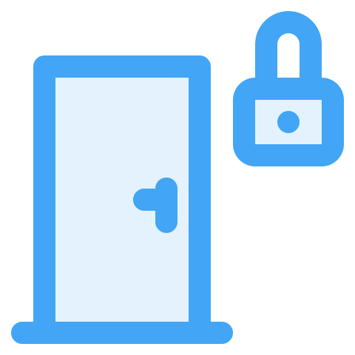 Smart door Generic Blue icon