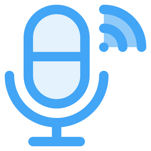 Voice command Generic Blue icon
