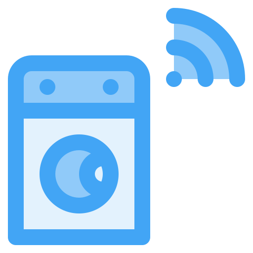 slimme wasmachine Generic Blue icoon