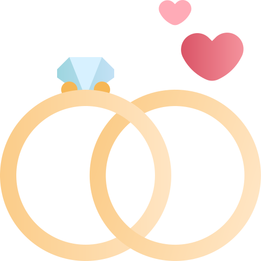 anillo de bodas Generic Flat Gradient icono