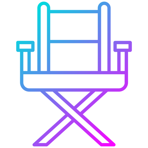 krzesło reżysera Generic Gradient ikona