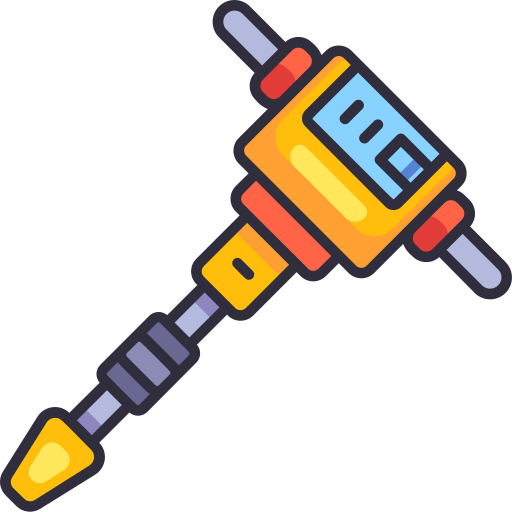 Jackhammer Generic Outline Color icon