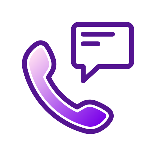 Voice mail Generic Outline Gradient icon