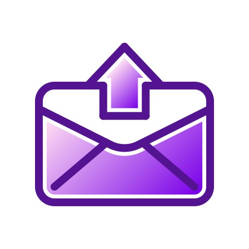 verzend mail Generic Outline Gradient icoon