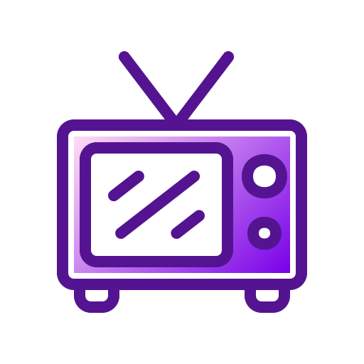 Television Generic Outline Gradient icon