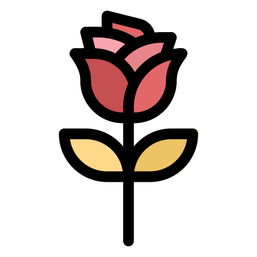 Розы Generic Outline Color иконка
