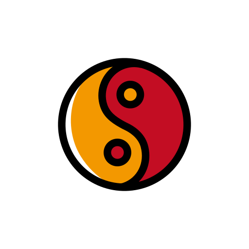 yin yang Generic Color Omission ikona