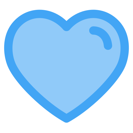 cuore Generic Blue icona