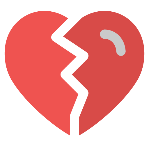 Разбитое сердце Generic Flat иконка