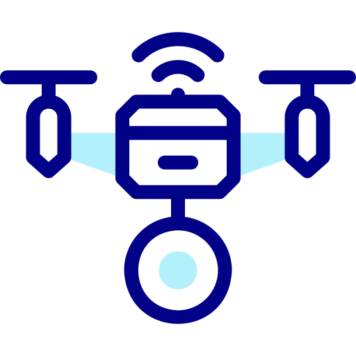 Drone Detailed Mixed Lineal color icon