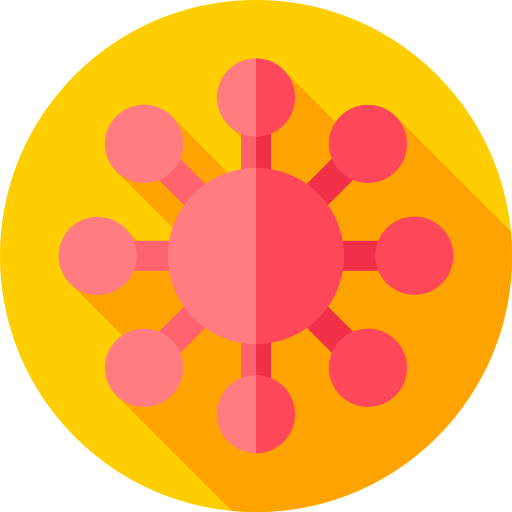 komórki Flat Circular Flat ikona