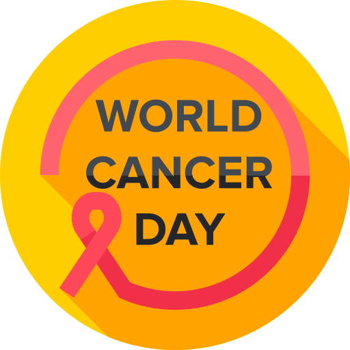 Всемирный день борьбы с раком Flat Circular Flat иконка