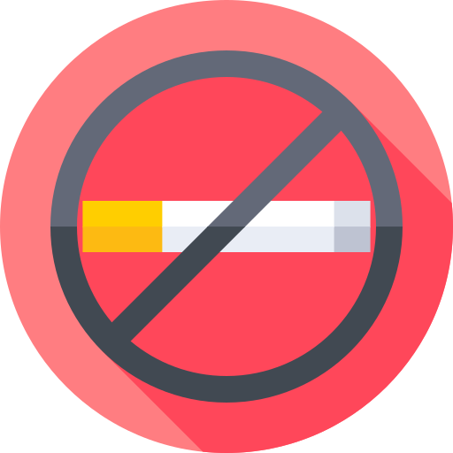rauchen verboten Flat Circular Flat icon