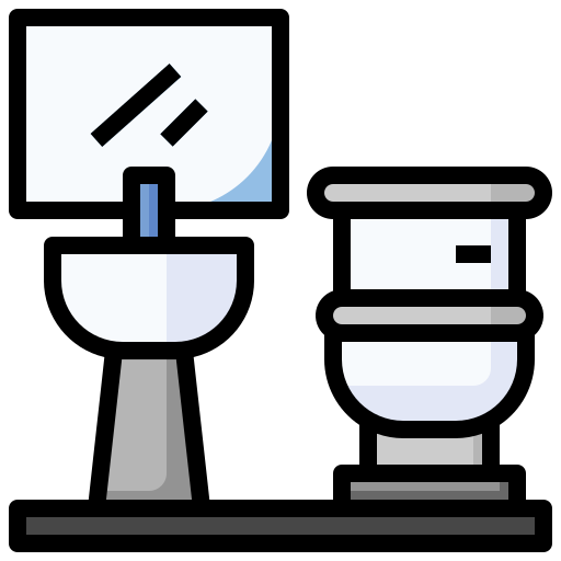 toilette Surang Lineal Color icon