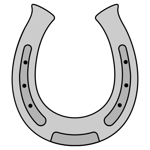 ferro di cavallo Generic Thin Outline Color icona