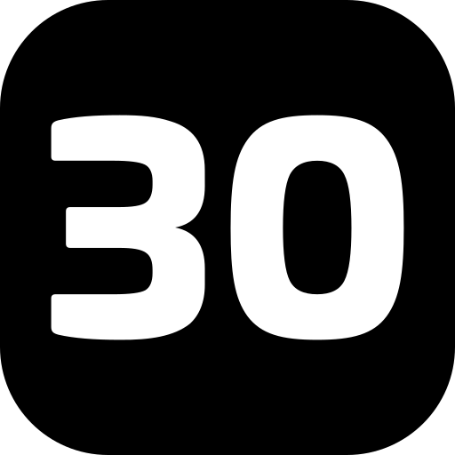 dertig Generic Glyph icoon