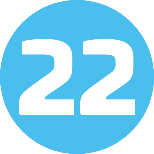 zweiundzwanzig Generic Flat icon