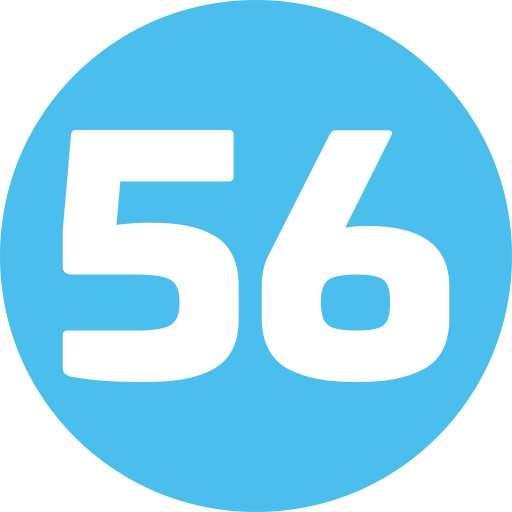 cinquante six Generic Flat Icône