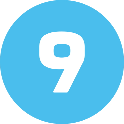 아홉 Generic Flat icon