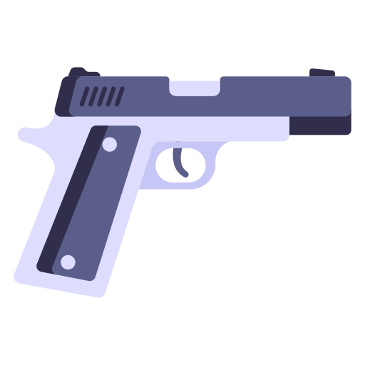 pistolet Generic Flat Icône