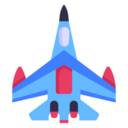 Реактивный самолет Generic Flat иконка