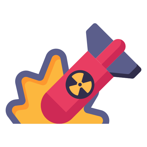 Nuclear blast Generic Flat icon
