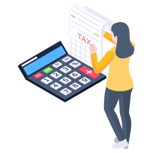 Tax calculate Generic Isometric icon