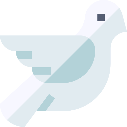 duif Basic Straight Flat icoon