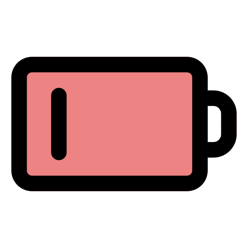 lage batterij Generic Outline Color icoon