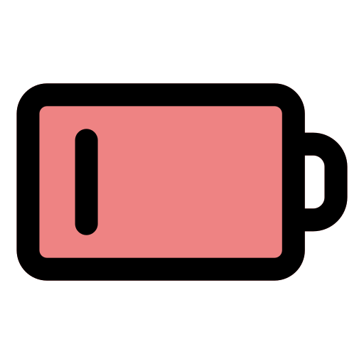 niedriger batteriestatus Generic Outline Color icon