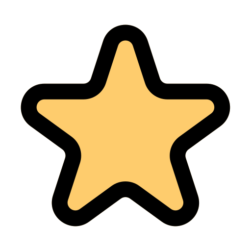 Star Generic Outline Color icon