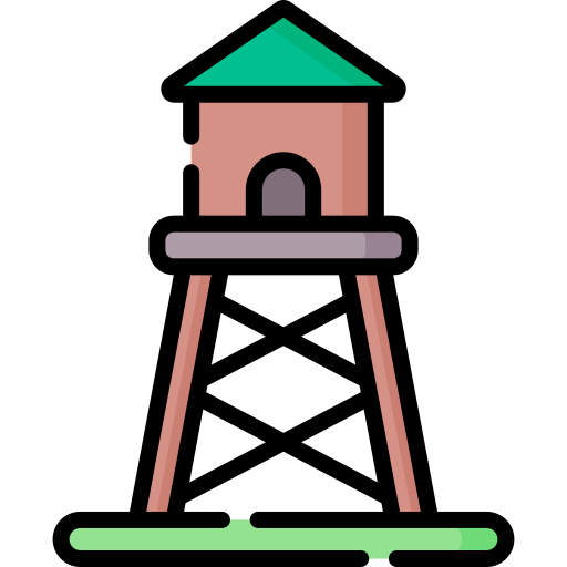 Сторожевая башня Special Lineal color иконка