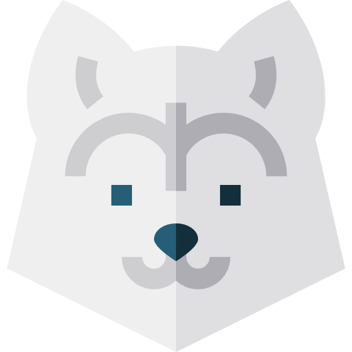 sibirischer husky Basic Straight Flat icon