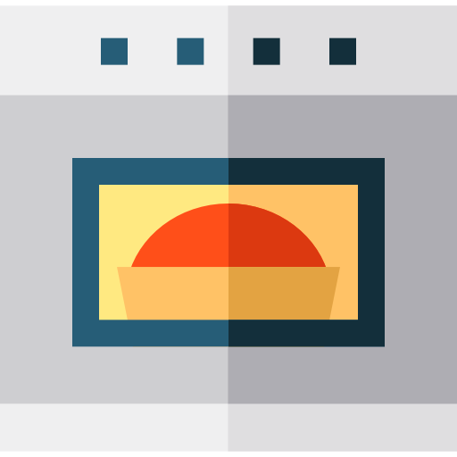 oven Basic Straight Flat icoon