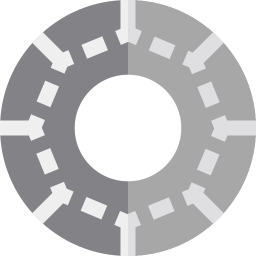 roue Basic Straight Flat Icône