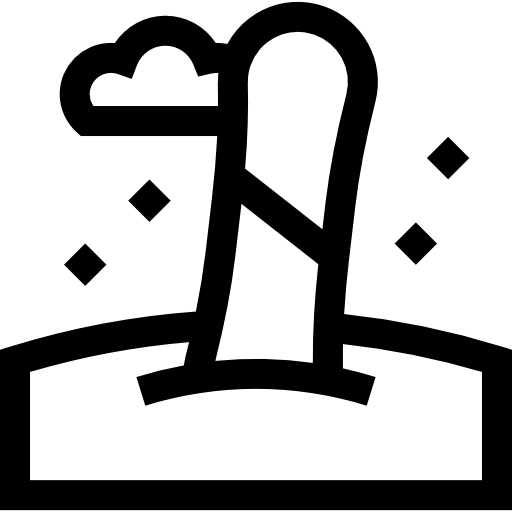 スノーボード Basic Straight Lineal icon