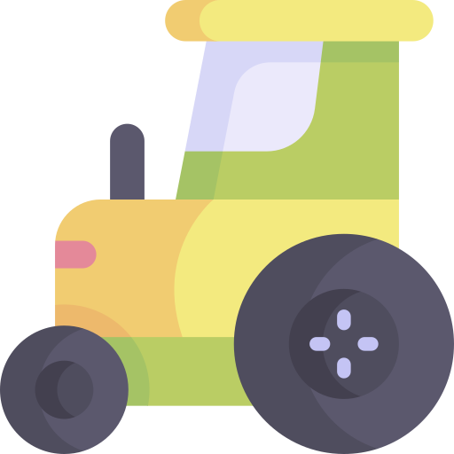 Tractor Kawaii Flat icon