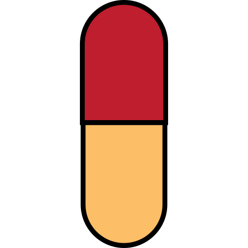 Pill Generic Outline Color icon